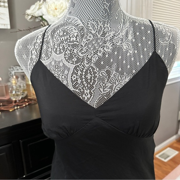 Madewell Crisscross Back Black V-neck Slip Midi Dress Size 0 (NWT) - Picture 8 of 14